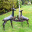 Deer Animals Metal Garden Statue