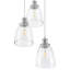 3 - Light Stainless Steel Chandelier Pendant