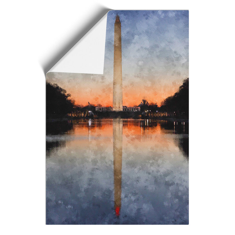 The Washington Monument Painting - Frameless Print, 59cm H x 42cm W x 0.1cm D
