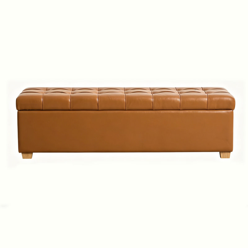 Banc de rangement capitonné en 60 po
