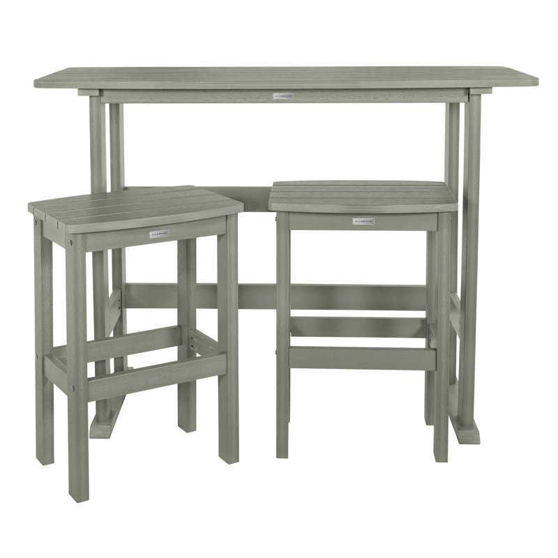 Ensemble de salle à manger rectangulaire pour l'extérieur L 54 po, Eucalyptus