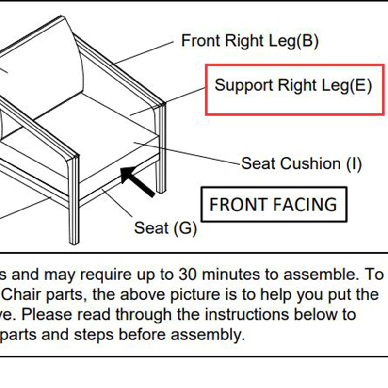 Part E Support Right Leg(N775P239512+ N775P239513)