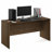 Furinno ROGER Office Desk, 60 Inch Executive Desk, Computer Desk, with Desk Cord Grommet, For Home Study, Office, Modern Walnut-121883438-122875906