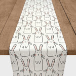 Gandara Cute Rabbit Cotton Table Runner