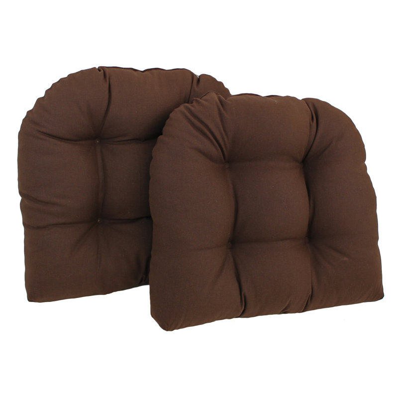Coussin de chaise de salle à manger d'intérieur, Chocolat, Sergé