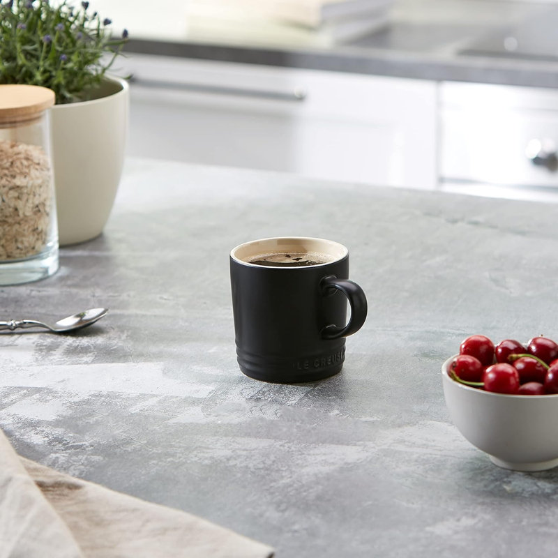 Stoneware Coffee Mug, Dark Gray