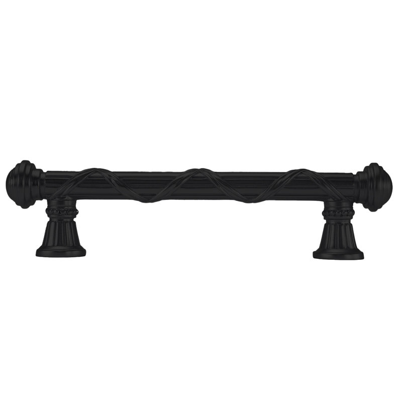edgar berebi berkley 5 inch center to center pull in matte black plate, Matte Black