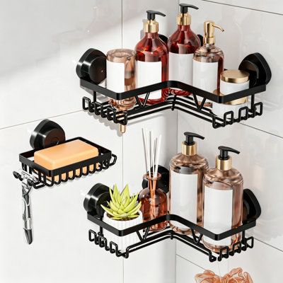 Stainless Steel Wall Bathroom Shelves