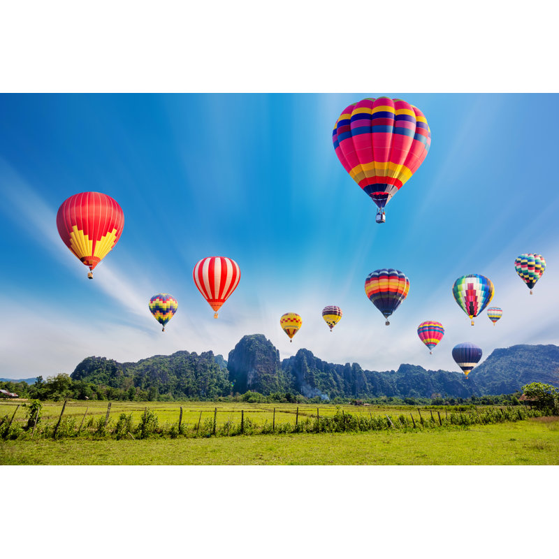 Hot-Air Balloons - Wrapped Canvas Print, 30cm H x 46cm W x 3.8cm D