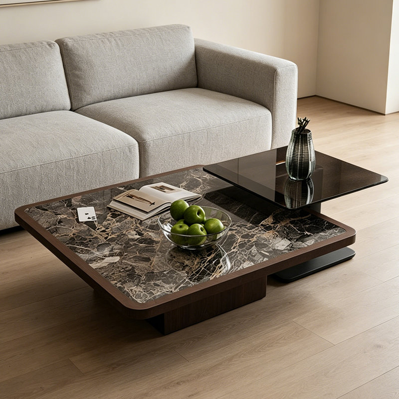 Ensemble de tables basses Modern, H 11,4 po x L 39,4 po x l 39,4 po
