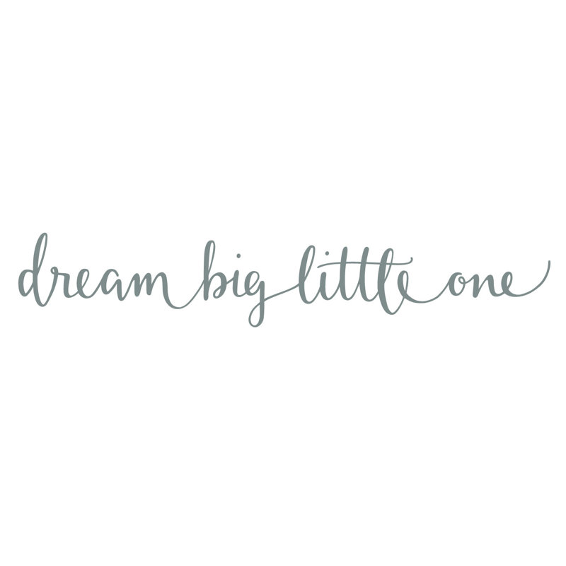 Wall Decal, 9cm H x 50cm W, Mid Grey