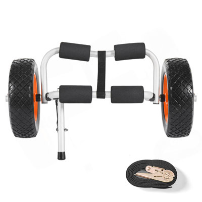Kayak Cart 200 Lbs Foldable Canoe Carrierwith 10-Inch Solid Rubber Tires