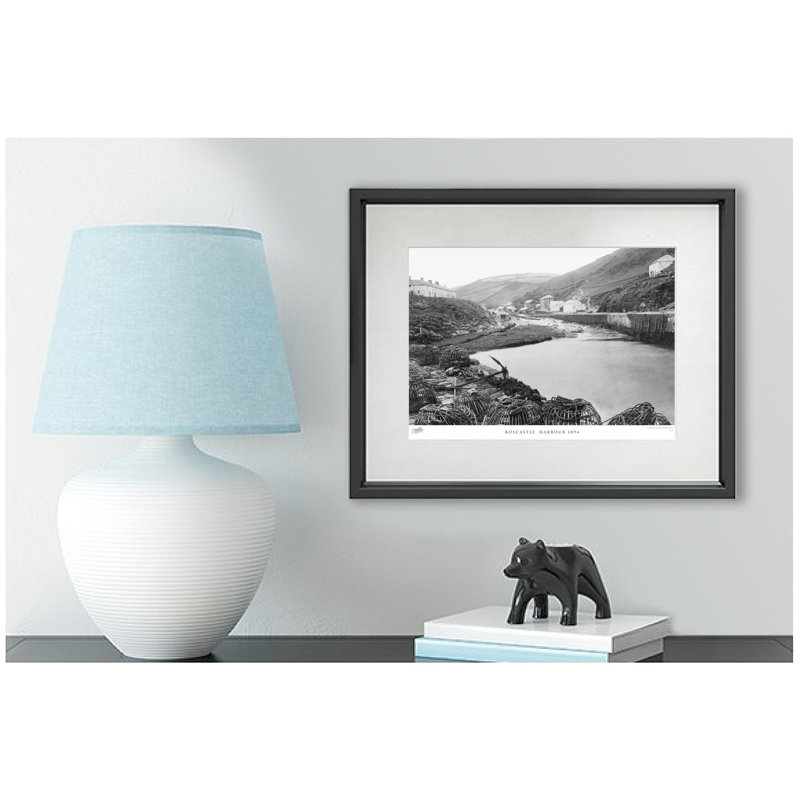 Boscastle, Harbour 1894 - Single Picture Frame Print, 40cm H x 50cm W x 2.3cm D