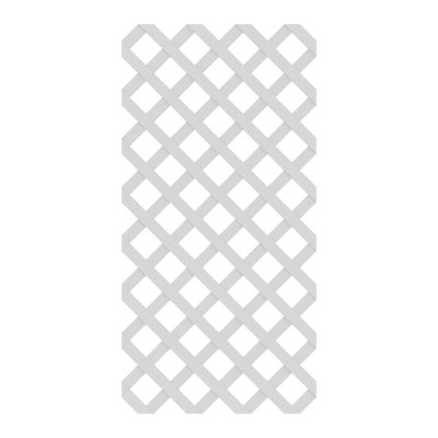 2 Ft. X 4 Ft Classic White Lattice