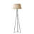 Lola Floor Lamp - E26 Base - Matte Black Finish - Ivory White Shade-73880931-70567239