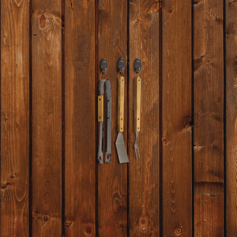 Slate Plastic Outdoor Terrace Hooks with Adhesive Strips