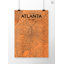 Atlanta City Map - No Frame Print-10712256
