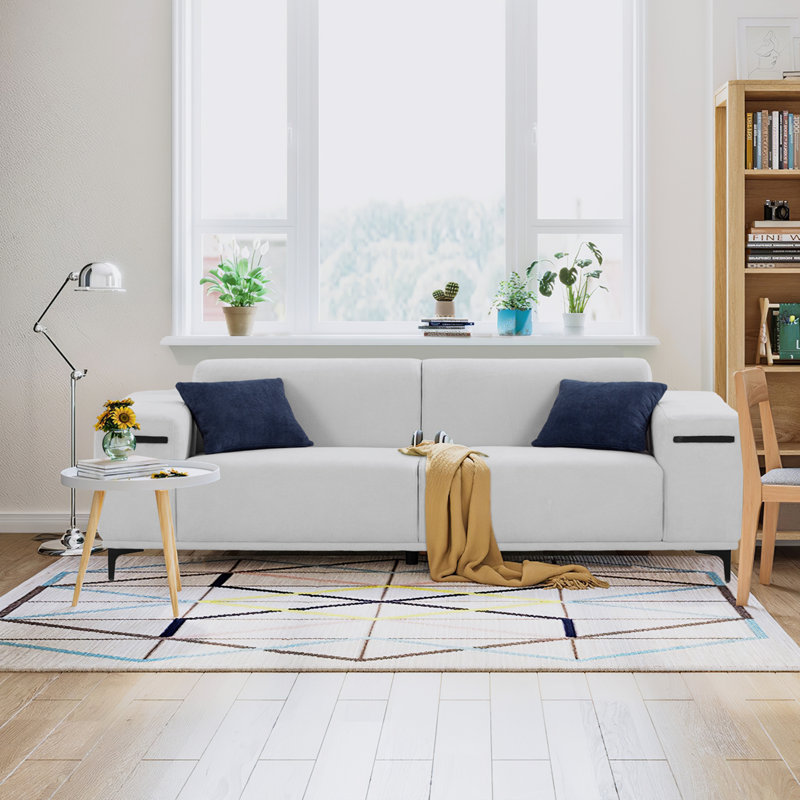 Darletta 89.7" Square Arm Sofa