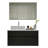 Chelce 32" Modern Black Wood Grain Wall Mounted Bathroom Single Vanity Set