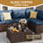 5 Piece Patio Conversation Set With Coffee Table And Cushions-1297511675