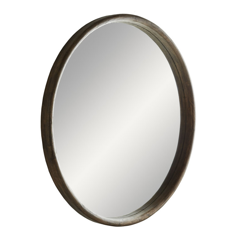 Lesley Large Mirror, Light Walnut