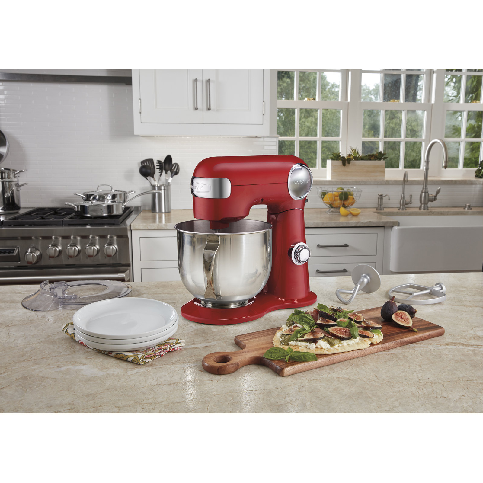 Precision Master 12-Speed 5.5qt Stand Mixer, Ruby Red