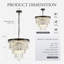 Luminaire suspendu en cristal de luxe avec hauteur réglable, lustre moderne à 8 lumières pour la salle à manger, la chambre à coucher, la cuisine et le salon