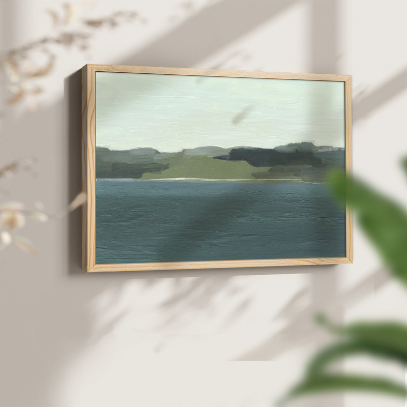 «Calming Lake View I», reproduction encadrée, H 16 po x l 20 po, Naturel