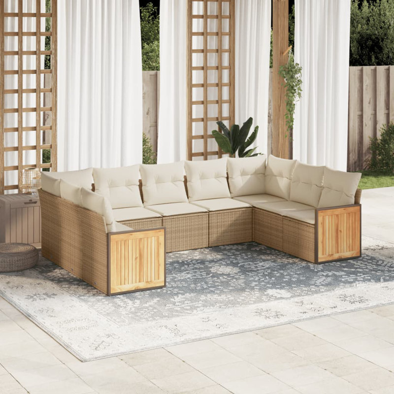 Vidaxl Garden Sofa Set Beige