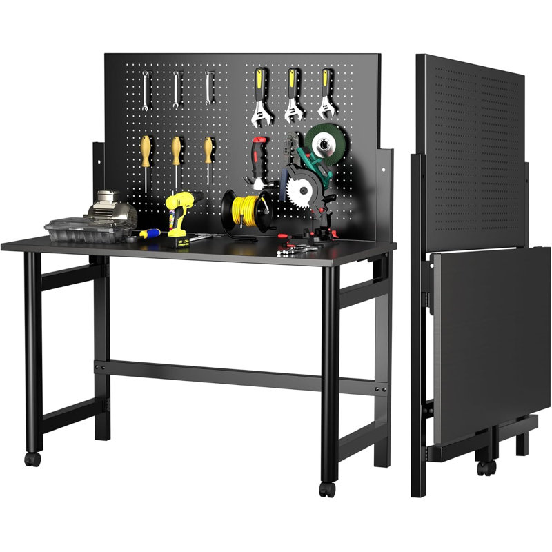126.5cm W Steel Top Workbench
