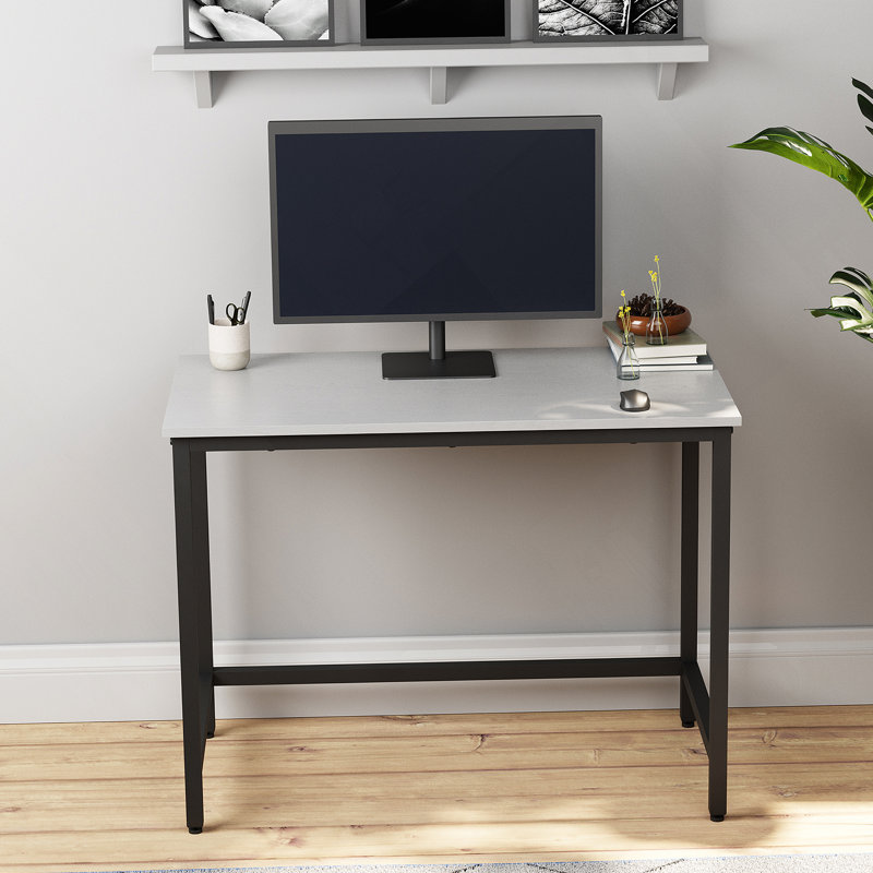 Bureau en métal Edenbrook, 40, blanc