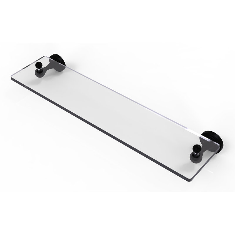Godin Industrial Pipe Shelves, Matte Black, 22 Inch