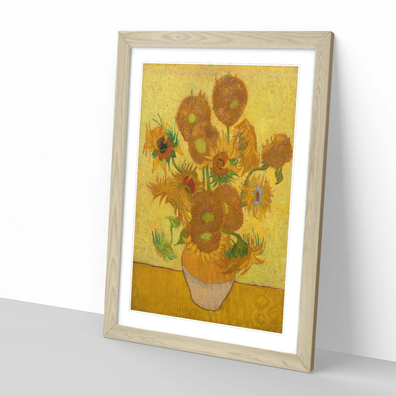 Vincent Van Gogh - Painting on Canvas, Oak Framed, 62cm H x 45cm W