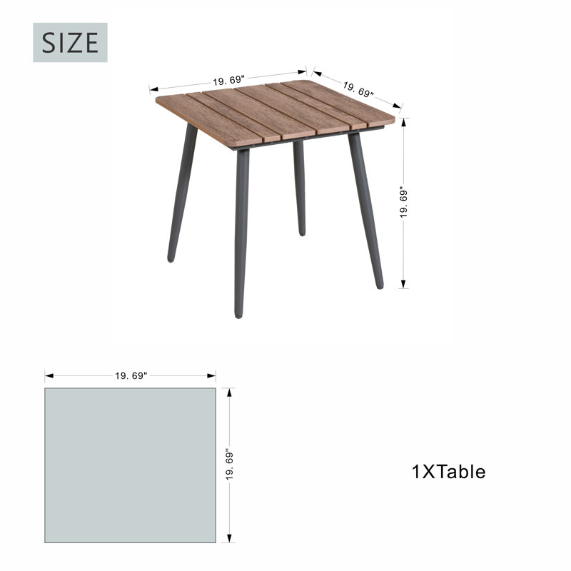 Table d'appoint 19,7 po