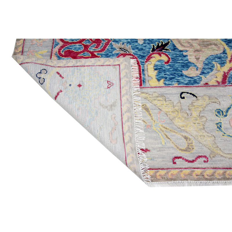 Oriental Area Rug in Blue, Rectangle 10' x 14'