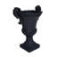 Pot de fleurs élégant en oxyde de magnésium noir, pouvant accueillir plusieurs plantes, 48,2 cm de hauteur, 28,3 cm de largeur, 39,4 cm de profondeur, trou de drainage, aucun assemblage requis, convient aux pots de 48,2 cm de hauteur x 28,3 cm de largeur.