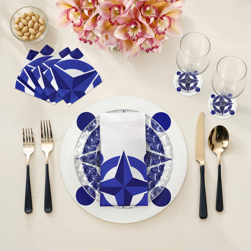 Constellations Compass Pebble 16" Vinyl Placemat