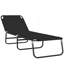 Méridiennes de patio réglables, chaise d'extérieur portative moderne en acier