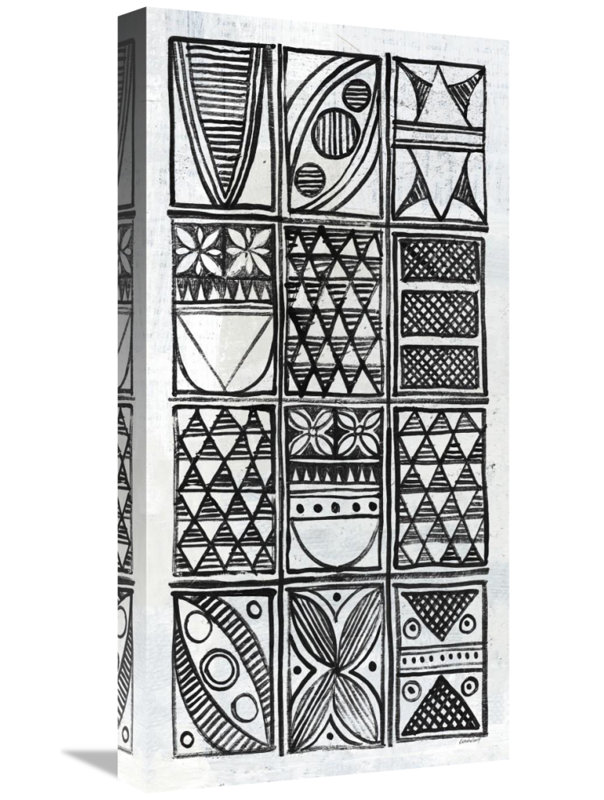 « patterns of the amazon iv bw », reproduction sur toile, H 24 po x l 12 po x P 1,5 po