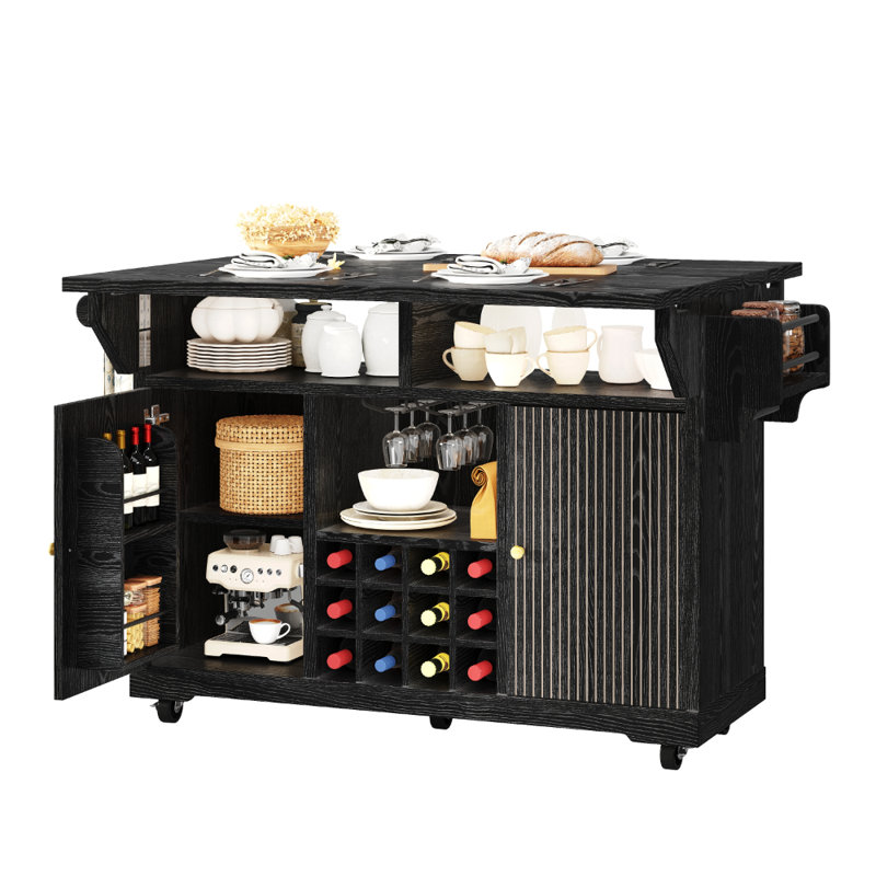 142.5 cm W Kitchen Cart with Top