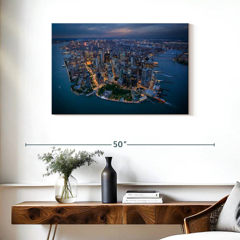 Ravi, New York, vu d'en haut, H 24 po x l 36 po
