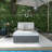 43.7" Wicker Reclining Outdoor Patio Daybed-1306237857