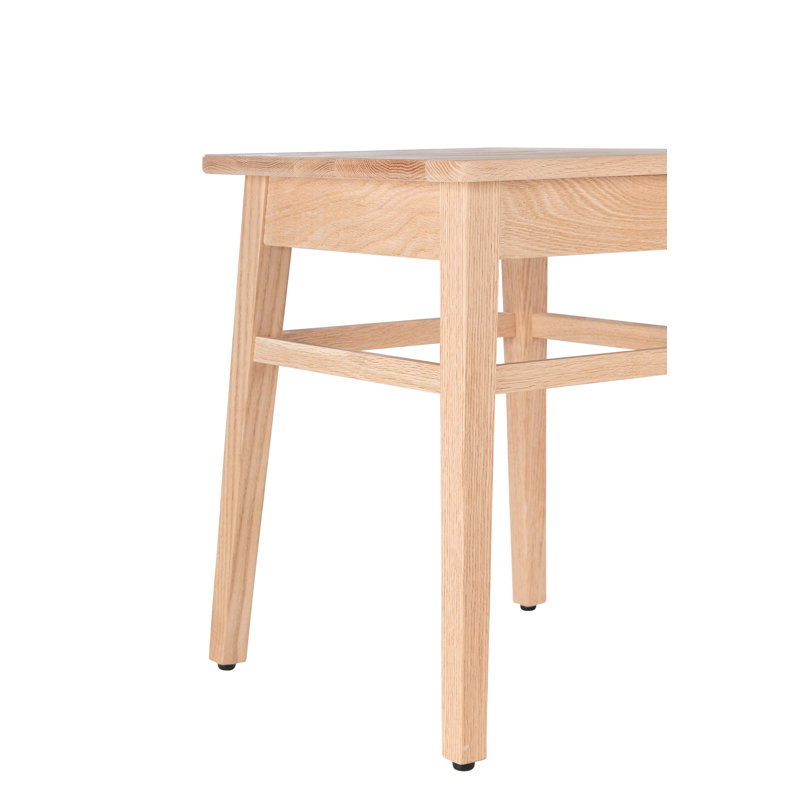 Arlean Solid Wood Accent Stool, Unfinished