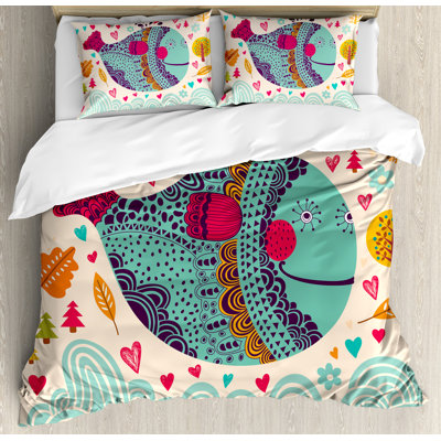 Whale Coastal Duvet Cover