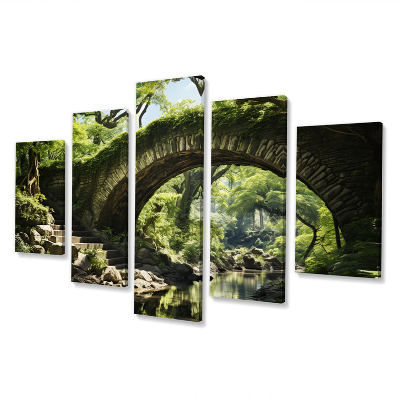 États-Unis Central Park Serenity - Décoration murale paysages - 5 panneaux
