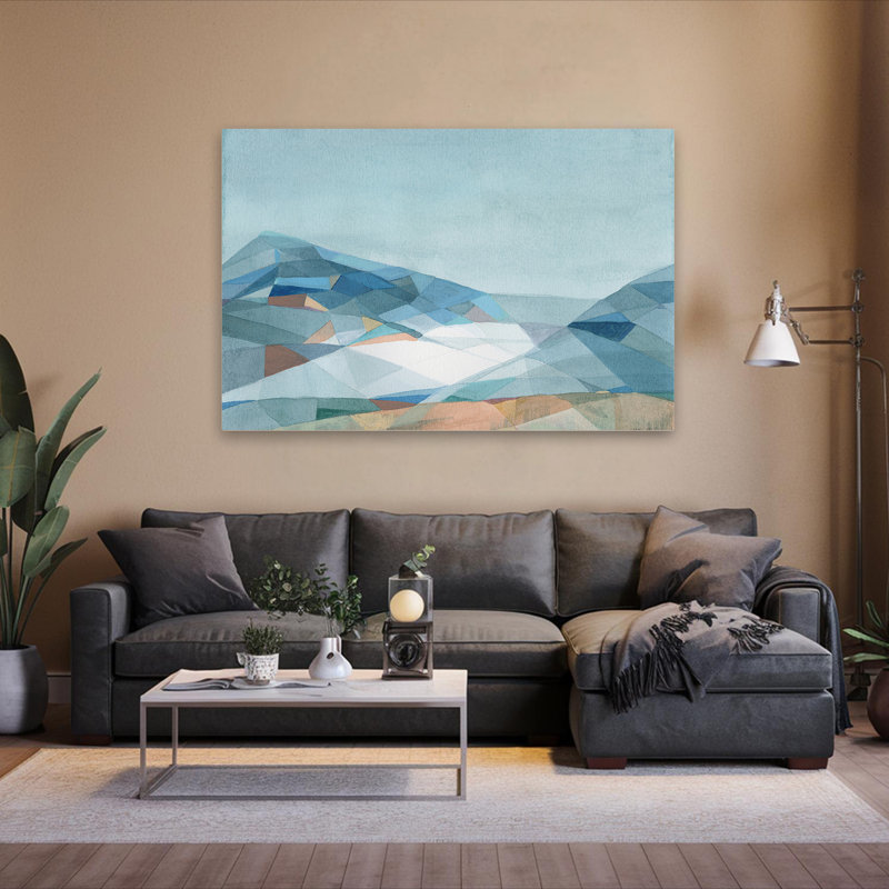 Abstract - Geometric Mountain V2, 40" H x 60" W