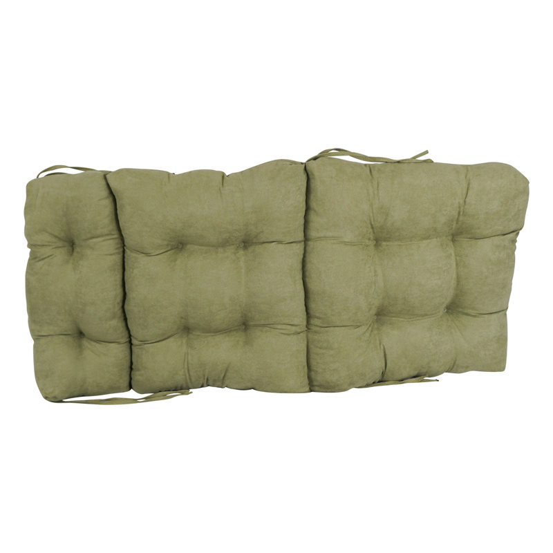 Coussin de siège / dossier en microsuède, Vert sauge, L 20 po x P 42 po