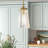 Jeanie 8" W 1-Light Metal and Glass Adjustable Single Cone Pendant with Sloped Ceiling Compatibility-630051033