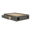 Lit plateforme grand format avec quatre tiroirs et rangement au pied de lit, sans tête de lit-924585820