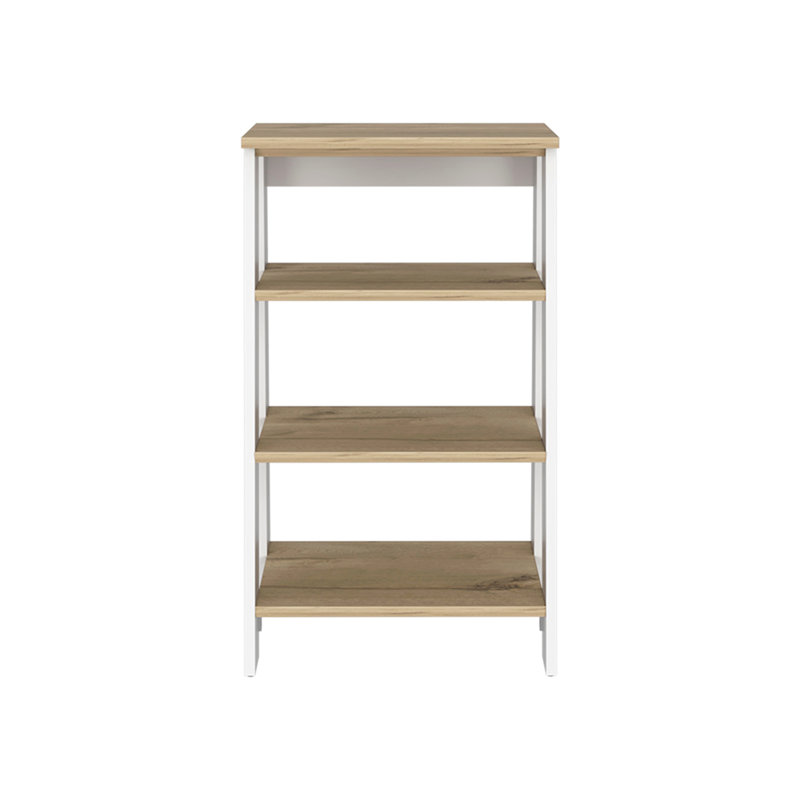 Armoire à linge St. Clair, deux tablettes intérieures, deux tablettes ouvertes, une porte, Multi-couleur